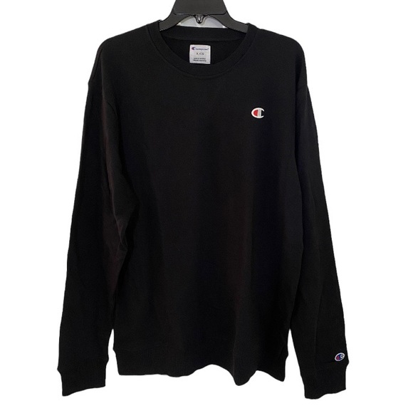 Champion Men’s Black Long Sleeve Pullover Sweatshirt XL NWT - Picture 2 of 9